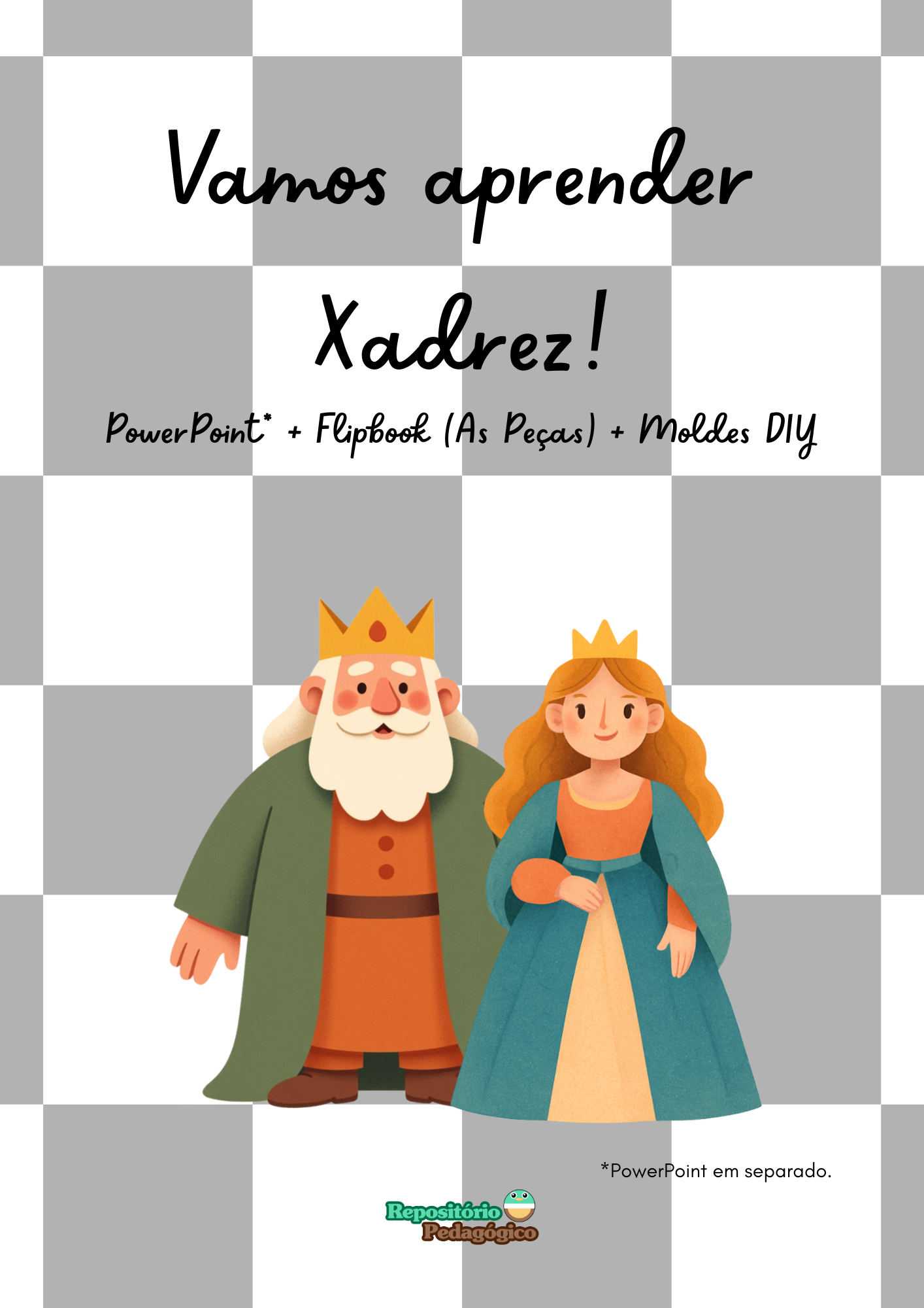 repositorio-pedagogico-pt-livros-oficiais-vamos-aprender-xadrez-power-point-mais-flipbook 1º - 4º ano “Vamos aprender Xadrez!” - Image 1