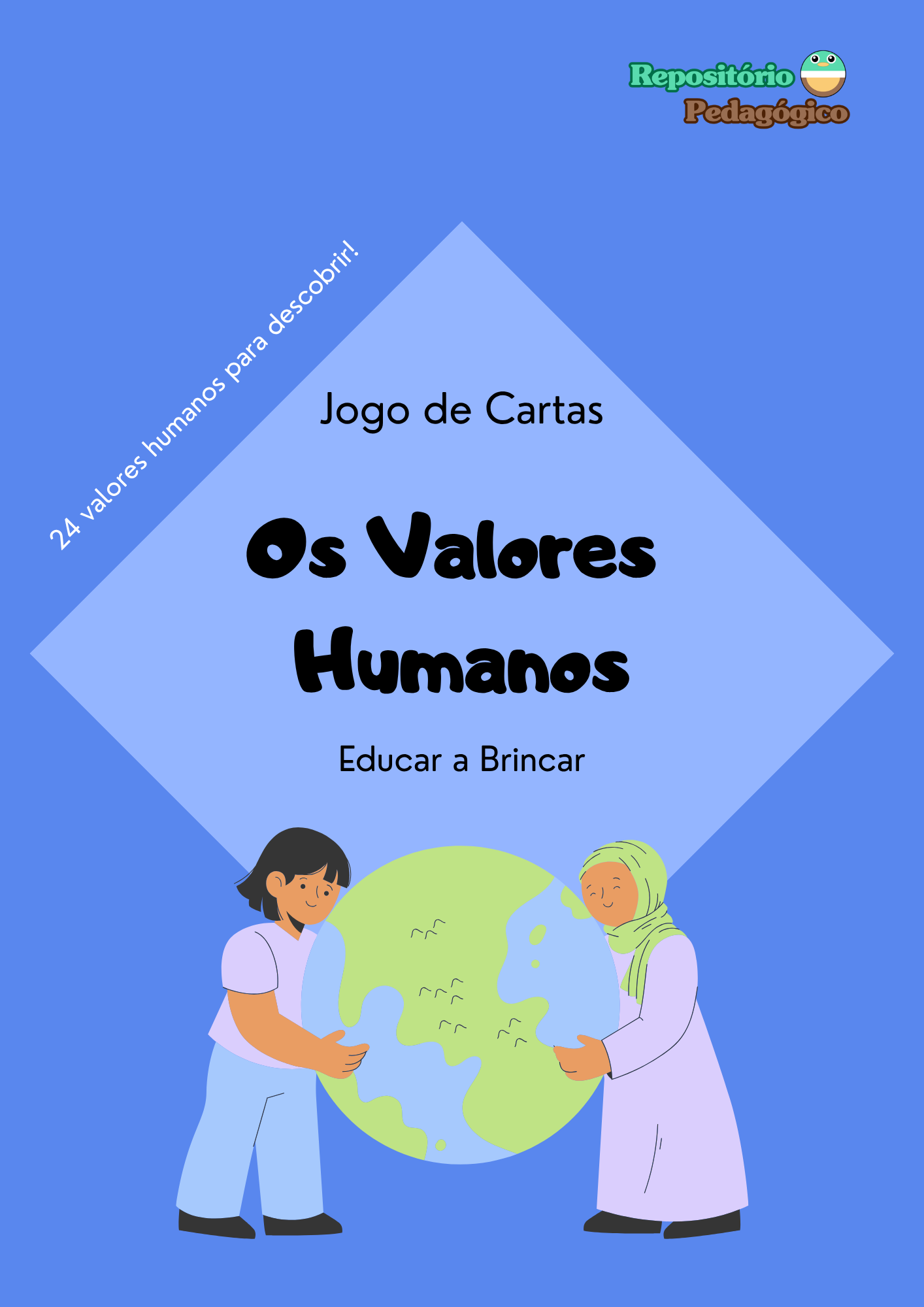 1º - 4º ano Os Valores Humanos - Jogo de Cartas - Image 1